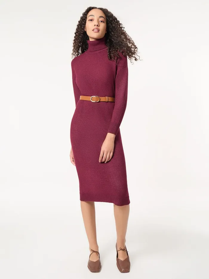 Belted Turtleneck Sweater Dress Women Jones New York Dresses Belted Turtleneck Sweater Dress Women Jones New York Dresses