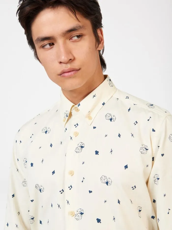 Ben Sherman Archive Print Shirts Men Conversational Icon Print Shirt