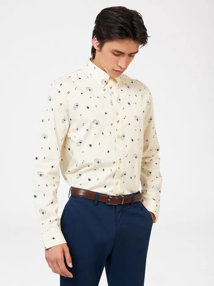 Ben Sherman Archive Print Shirts Men Conversational Icon Print Shirt Ben Sherman Archive Print Shirts Men Conversational Icon Print Shirt