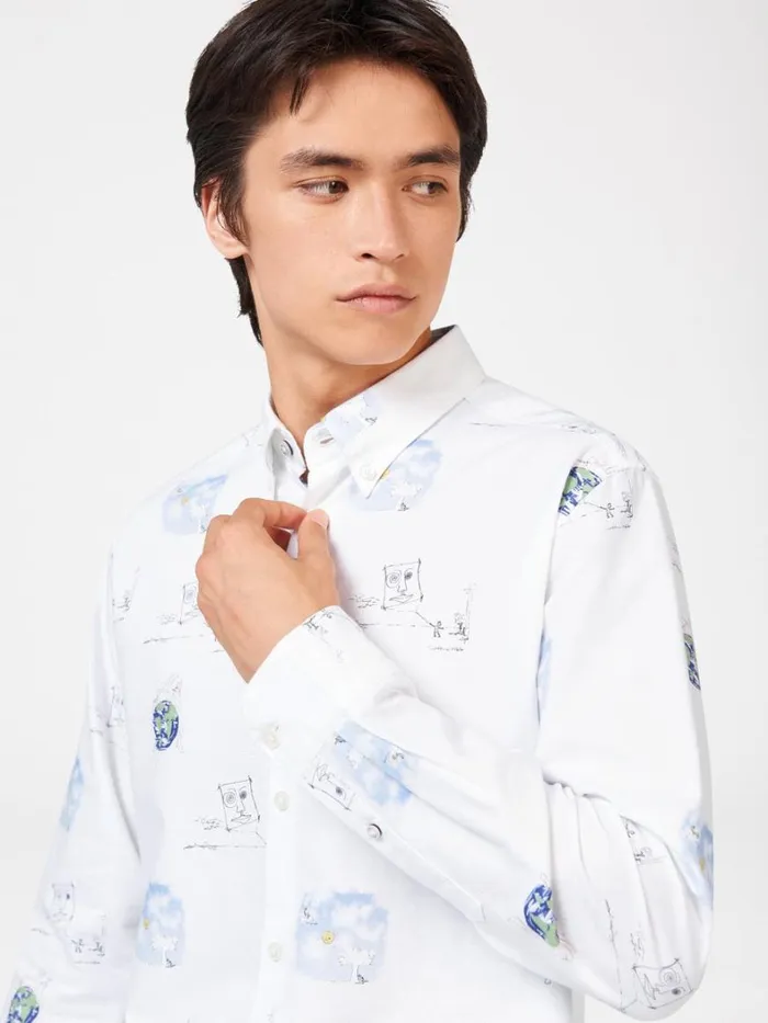 Ben Sherman Archive Print Shirts Men Lennon Sketches Print Shirt Ben Sherman Archive Print Shirts Men Lennon Sketches Print Shirt