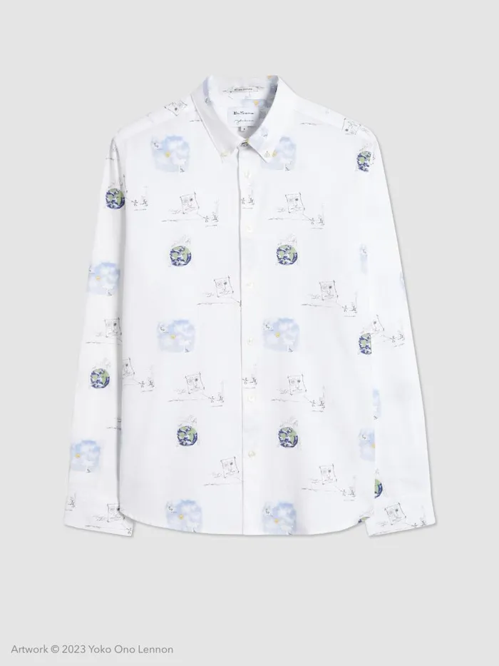 Ben Sherman Archive Print Shirts Men Lennon Sketches Print Shirt Ben Sherman Archive Print Shirts Men Lennon Sketches Print Shirt
