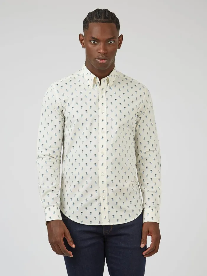 Ben Sherman Archive Print Shirts Men Spot Print LongSleeve Shirt 8211 Ivory Ben Sherman Archive Print Shirts Men Spot Print LongSleeve Shirt 8211 Ivory