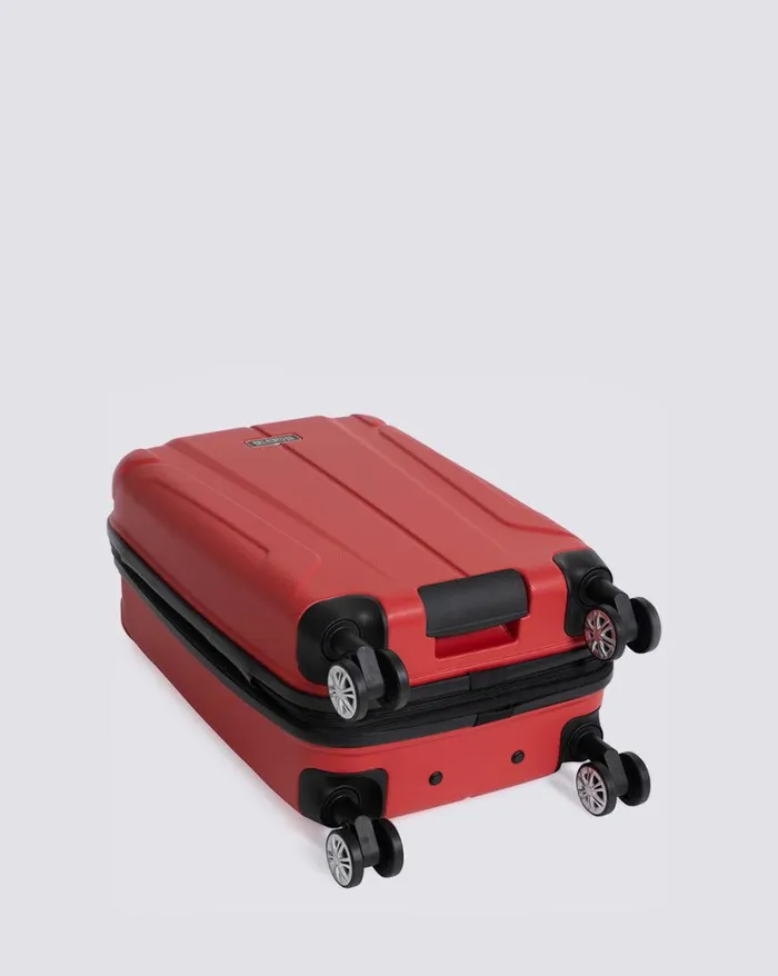 Ben Sherman Bags and Luggage Men Derby Hardside Carry On Luggage 8211 Lipstick Red