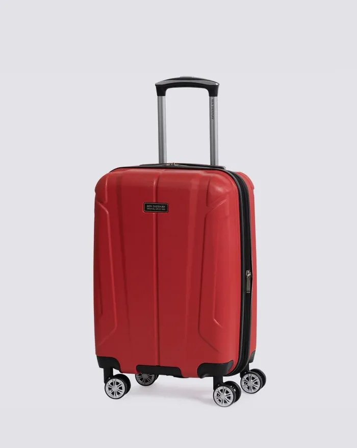 Ben Sherman Bags and Luggage Men Derby Hardside Carry On Luggage 8211 Lipstick Red