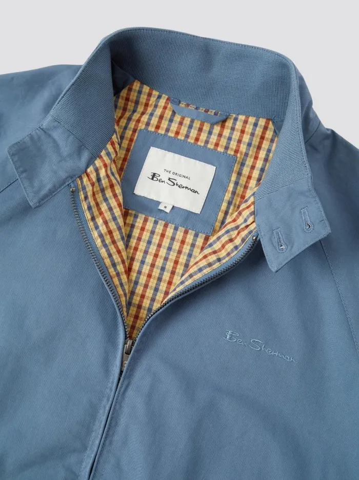 Ben Sherman Harrington Jackets Men Signature Harrington Jacket 8211 Blue Shadow Ben Sherman Harrington Jackets Men Signature Harrington Jacket 8211 Blue Shadow
