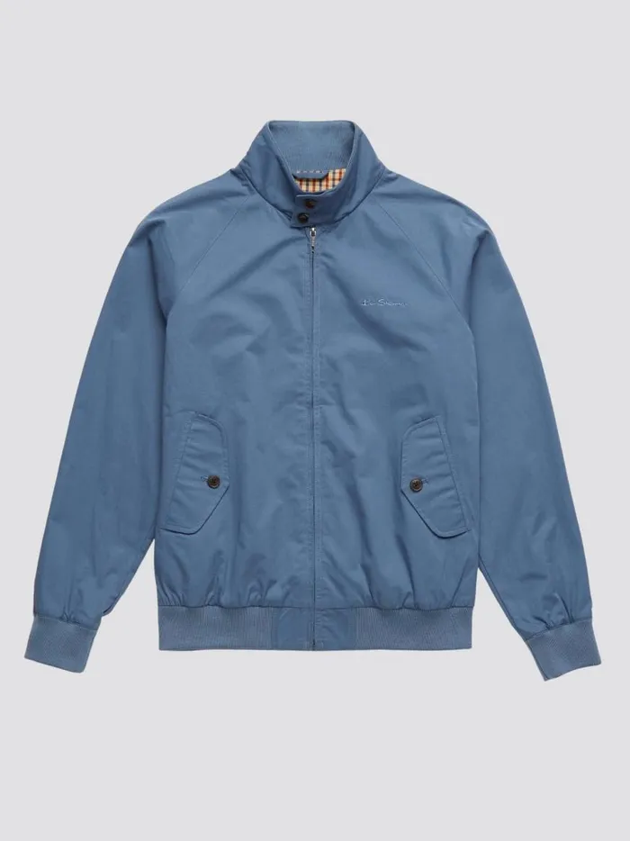 Ben Sherman Harrington Jackets Men Signature Harrington Jacket 8211 Blue Shadow Ben Sherman Harrington Jackets Men Signature Harrington Jacket 8211 Blue Shadow
