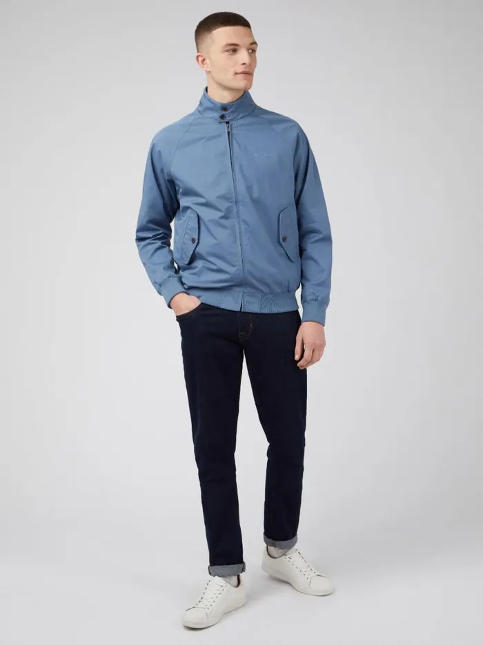 Ben Sherman Harrington Jackets Men Signature Harrington Jacket 8211 Blue Shadow Ben Sherman Harrington Jackets Men Signature Harrington Jacket 8211 Blue Shadow
