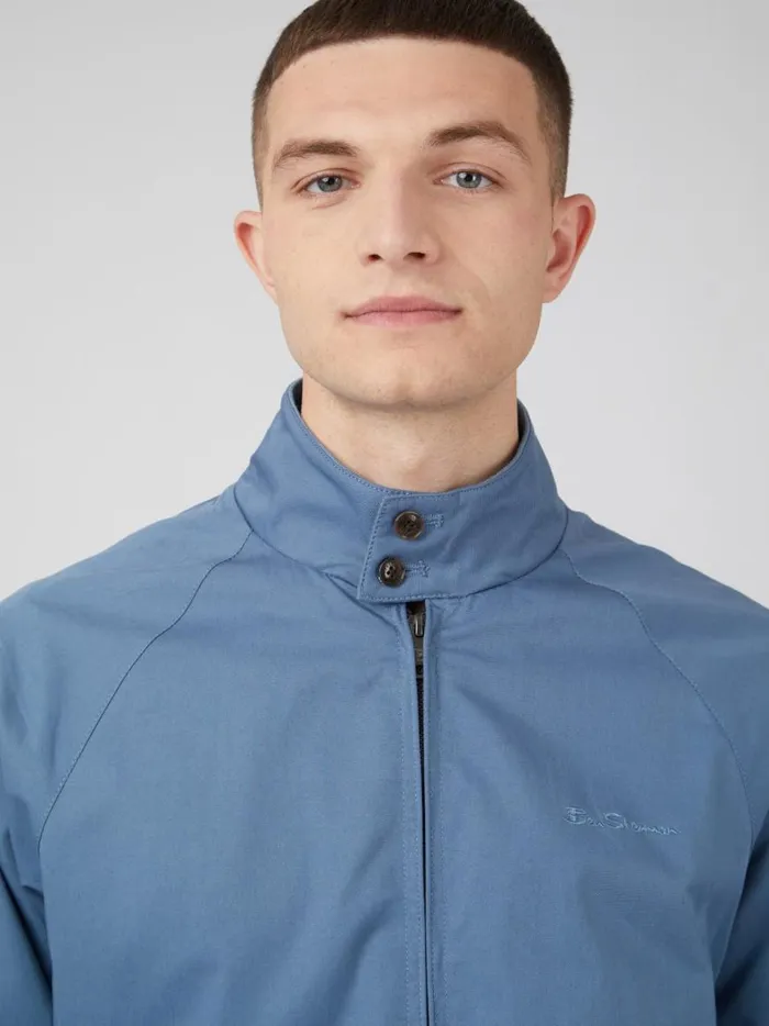 Ben Sherman Harrington Jackets Men Signature Harrington Jacket 8211 Blue Shadow Ben Sherman Harrington Jackets Men Signature Harrington Jacket 8211 Blue Shadow