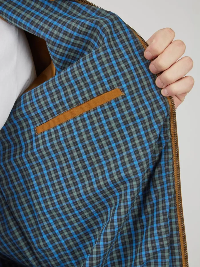 Ben Sherman Harrington Jackets Men Signature Harrington Jacket 8211 Bronze