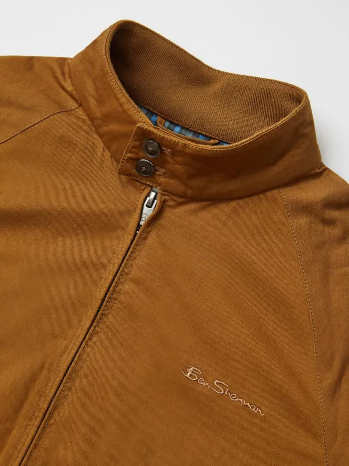 Ben Sherman Harrington Jackets Men Signature Harrington Jacket 8211 Bronze