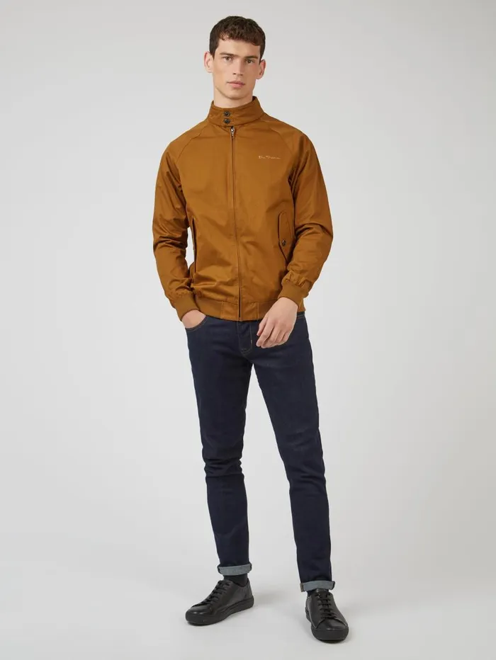 Ben Sherman Harrington Jackets Men Signature Harrington Jacket 8211 Bronze