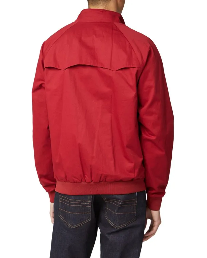 Ben Sherman Harrington Jackets Men Signature Harrington Jacket 8211 Red