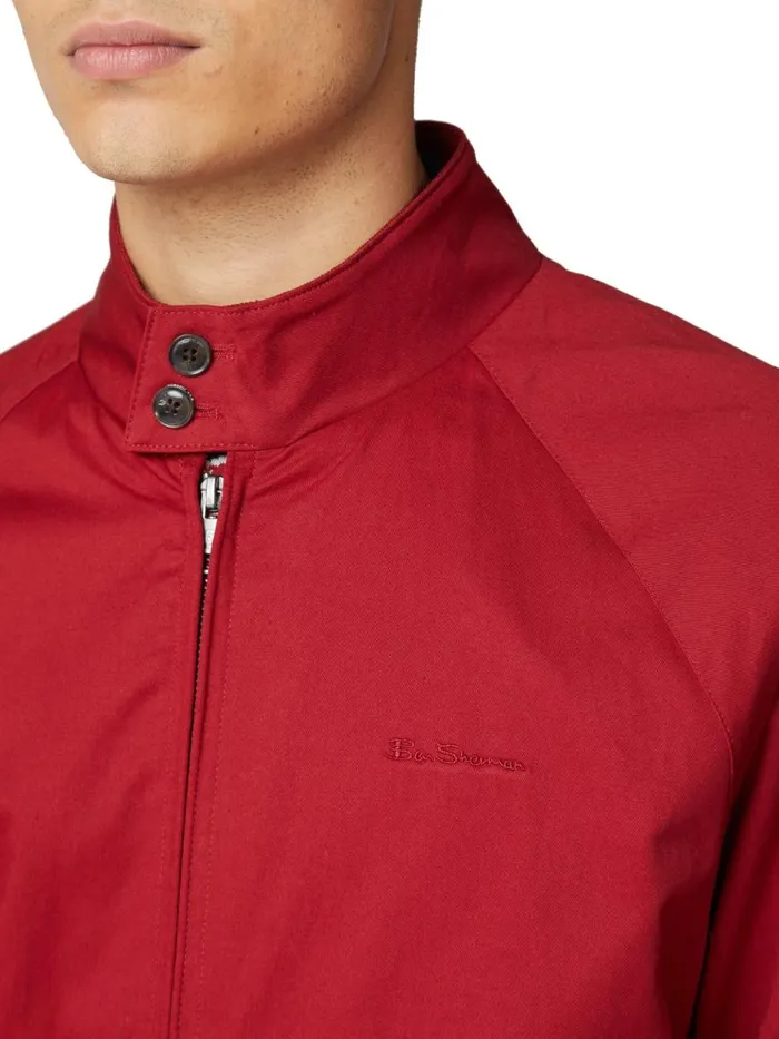 Ben Sherman Harrington Jackets Men Signature Harrington Jacket 8211 Red