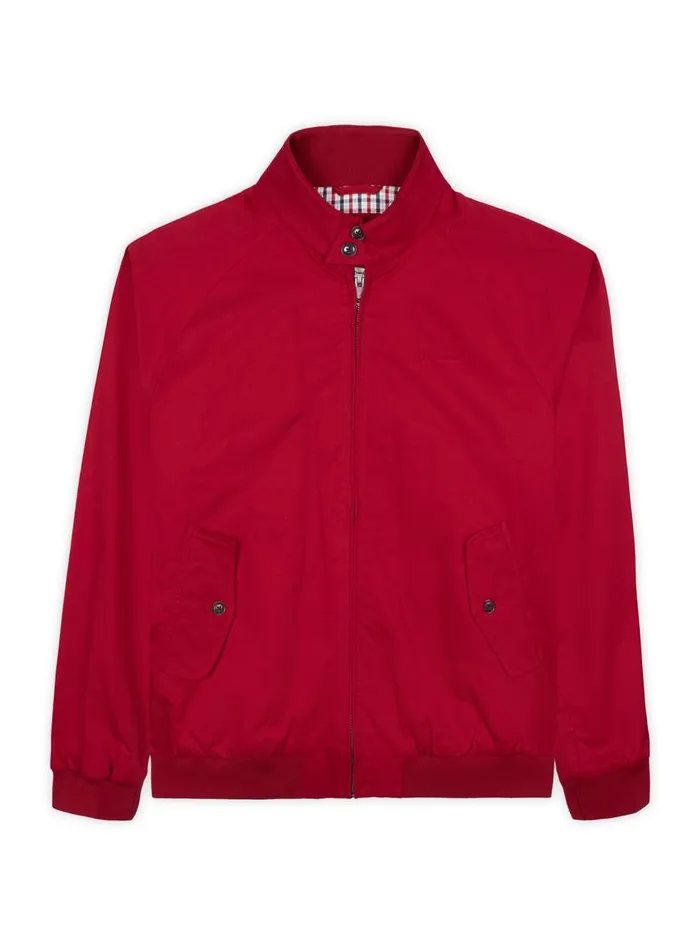 Ben Sherman Harrington Jackets Men Signature Harrington Jacket 8211 Red