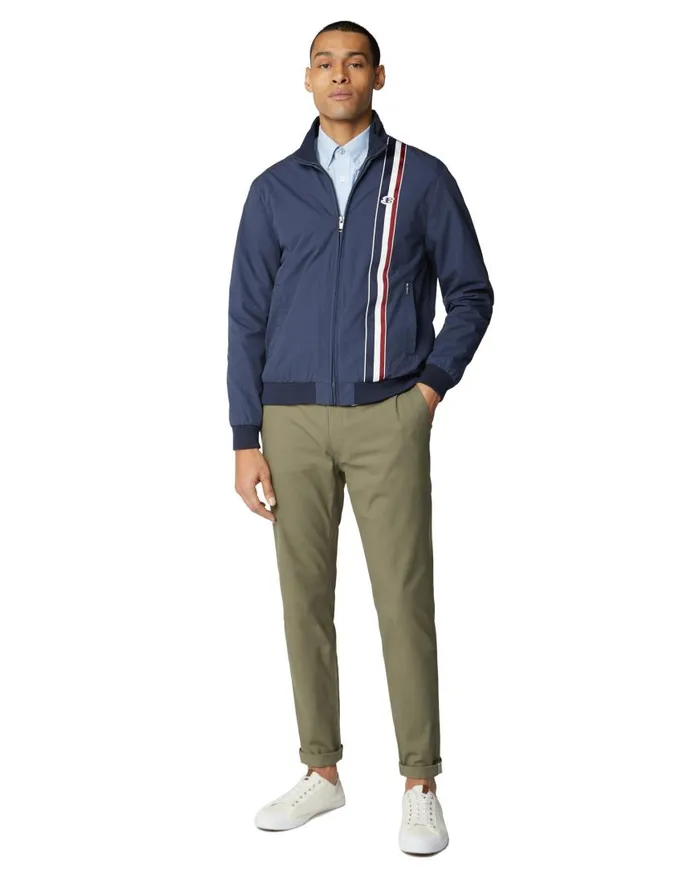 Ben Sherman Harrington Jackets Men Sports Harrington Jacket 8211 Navy