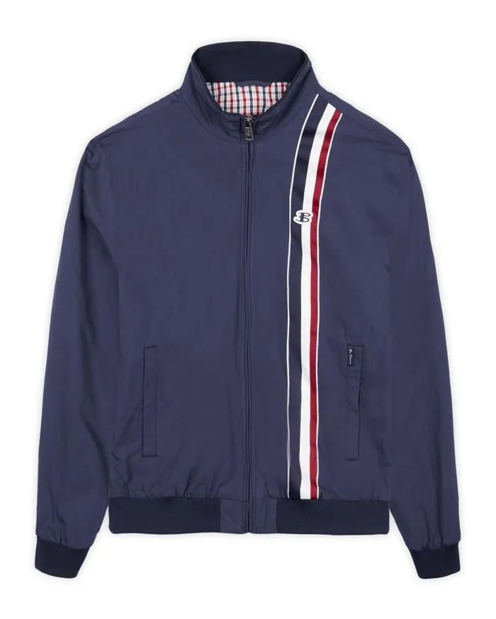 Ben Sherman Harrington Jackets Men Sports Harrington Jacket 8211 Navy