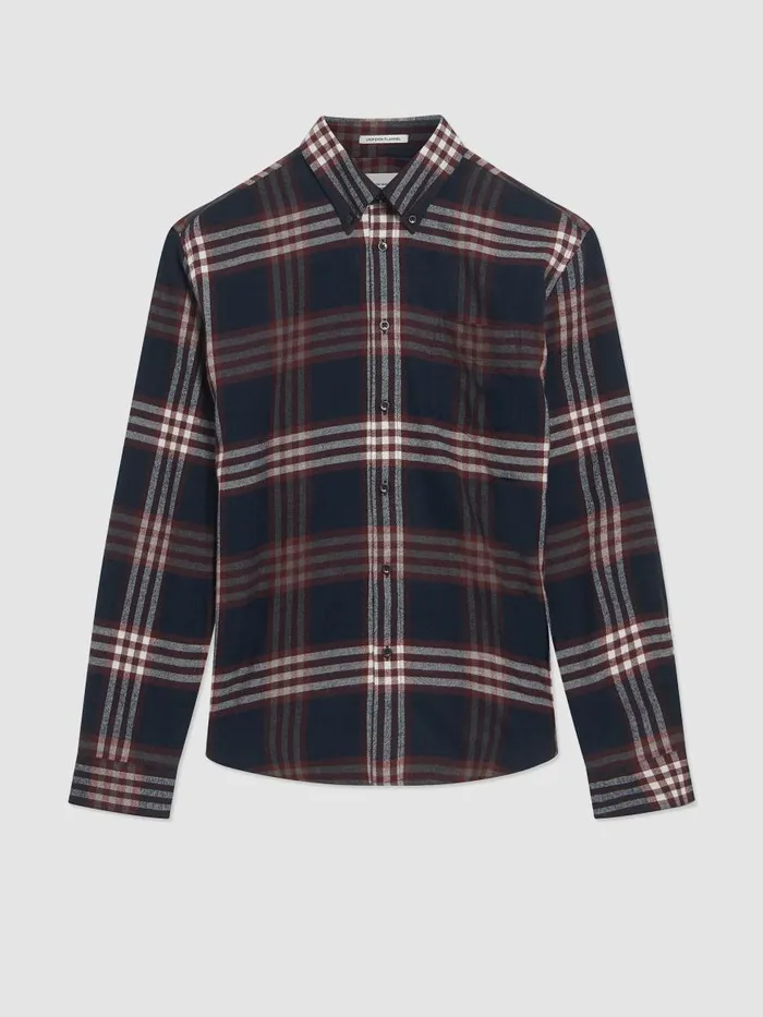 Ben Sherman Heritage Check Shirts Men Oversized Brushed Check LongSleeve Shirt Ben Sherman Heritage Check Shirts Men Oversized Brushed Check LongSleeve Shirt