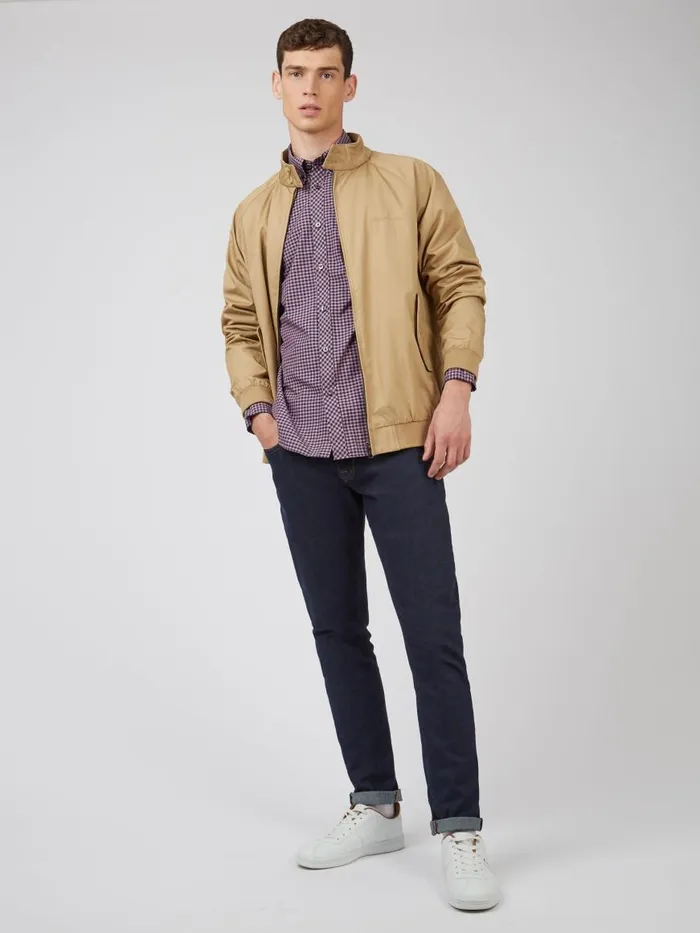 Ben Sherman Heritage Check Shirts Men Signature LongSleeve Gingham Shirt 8211 Violet