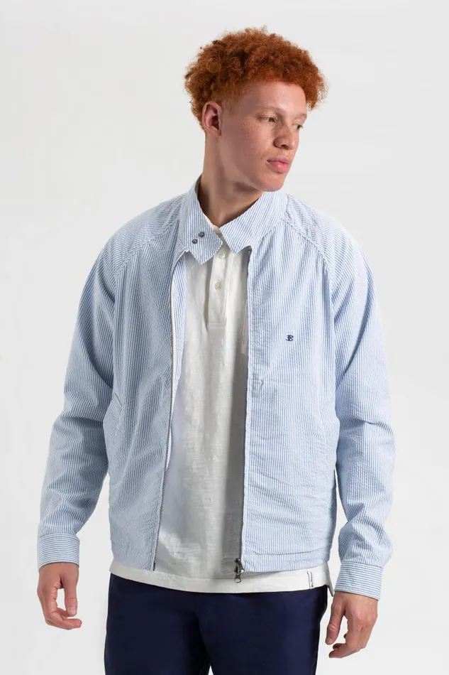 Ben Sherman Jackets and Outerwear Men Seersucker Ivy League Harrington Jacket