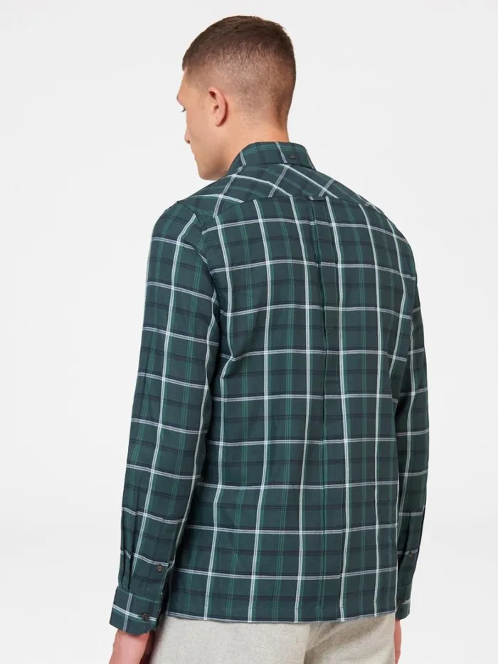 Ben Sherman Long Sleeve Shirts Men Grid Check Shirt 8211 Fraser Green Ben Sherman Long Sleeve Shirts Men Grid Check Shirt 8211 Fraser Green