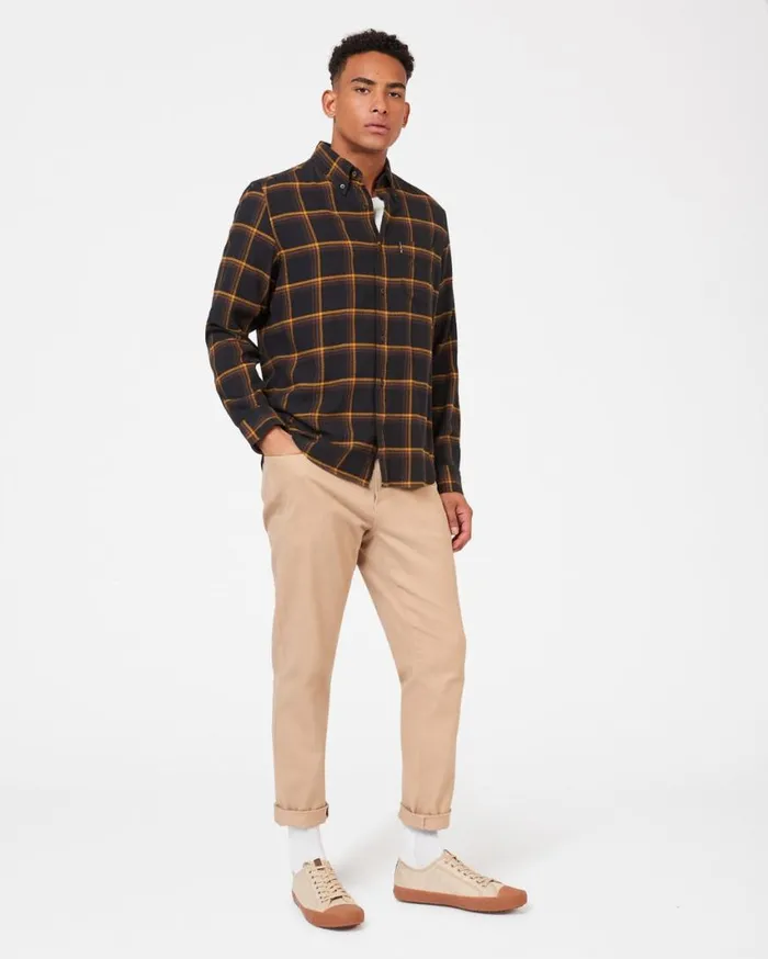 Ben Sherman Long Sleeve Shirts Men Oversized Brushed Check Shirt 8211 Black Ben Sherman Long Sleeve Shirts Men Oversized Brushed Check Shirt 8211 Black