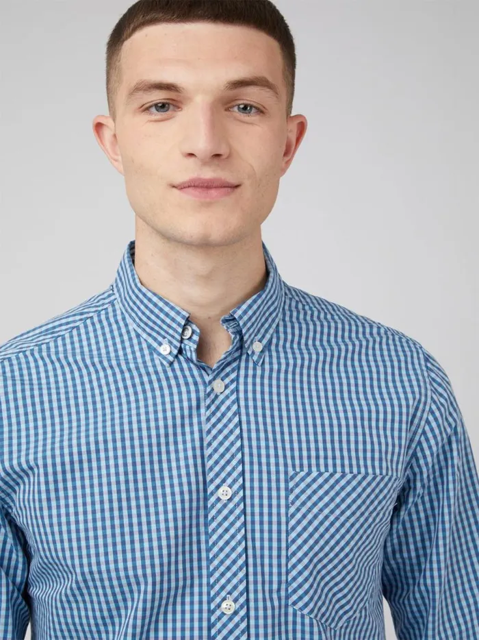 Ben Sherman Long Sleeve Shirts Men Signature Gingham LongSleeve Shirt