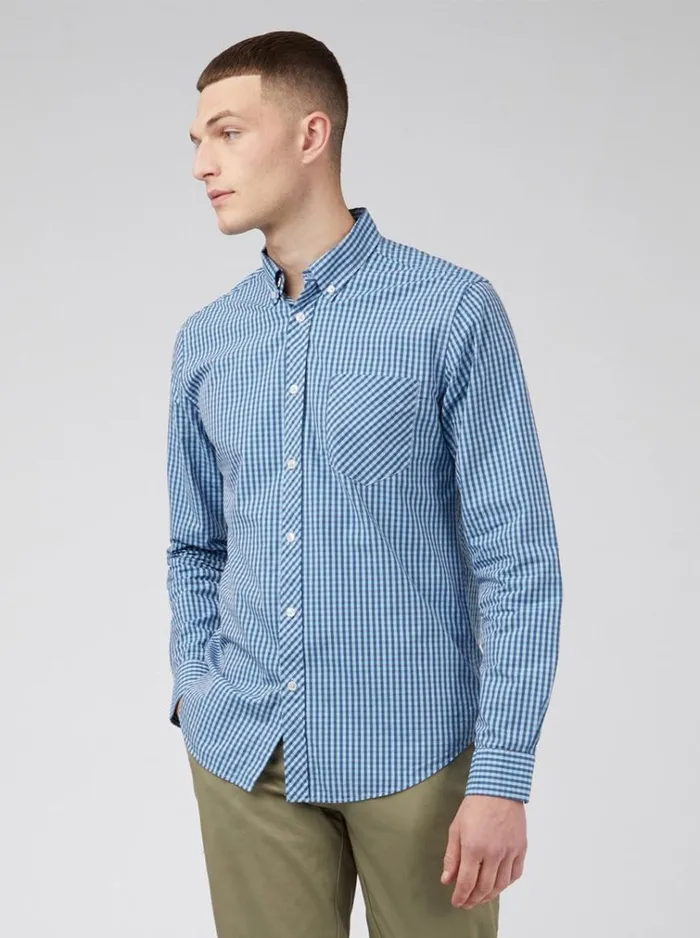 Ben Sherman Long Sleeve Shirts Men Signature Gingham LongSleeve Shirt