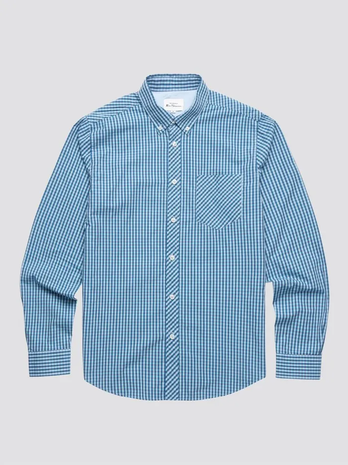 Ben Sherman Long Sleeve Shirts Men Signature Gingham LongSleeve Shirt