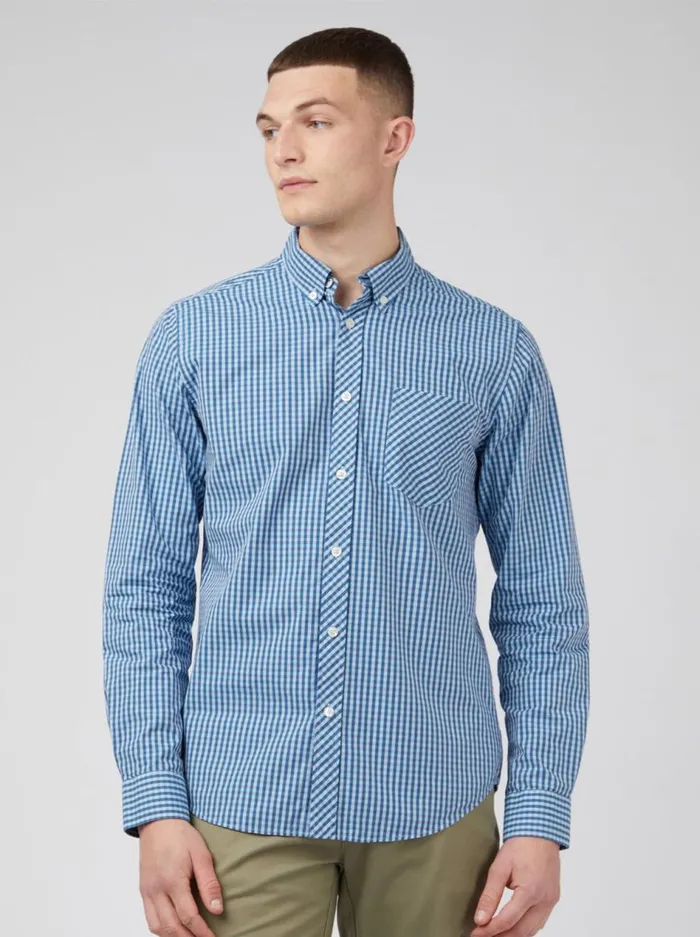 Ben Sherman Long Sleeve Shirts Men Signature Gingham LongSleeve Shirt