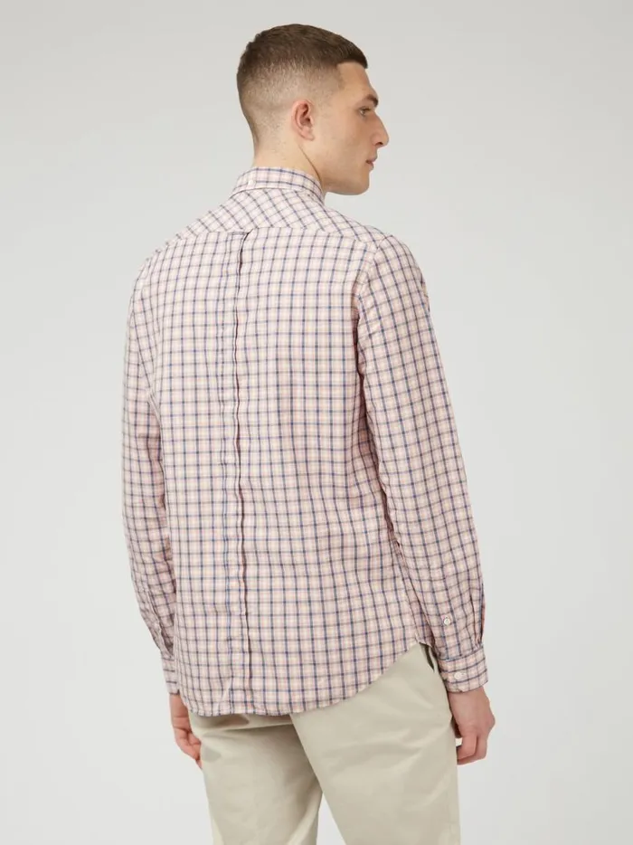 Ben Sherman Long Sleeve Shirts Men Signature House Check LongSleeve Shirt 8211 Light Pink Ben Sherman Long Sleeve Shirts Men Signature House Check LongSleeve Shirt 8211 Light Pink