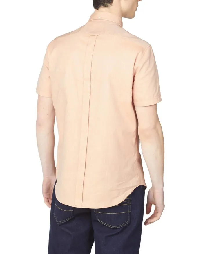 Ben Sherman Oxford Shirts Men ShortSleeve Signature Oxford Shirt 8211 Anise