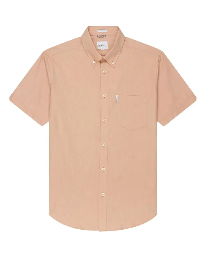 Ben Sherman Oxford Shirts Men ShortSleeve Signature Oxford Shirt 8211 Anise