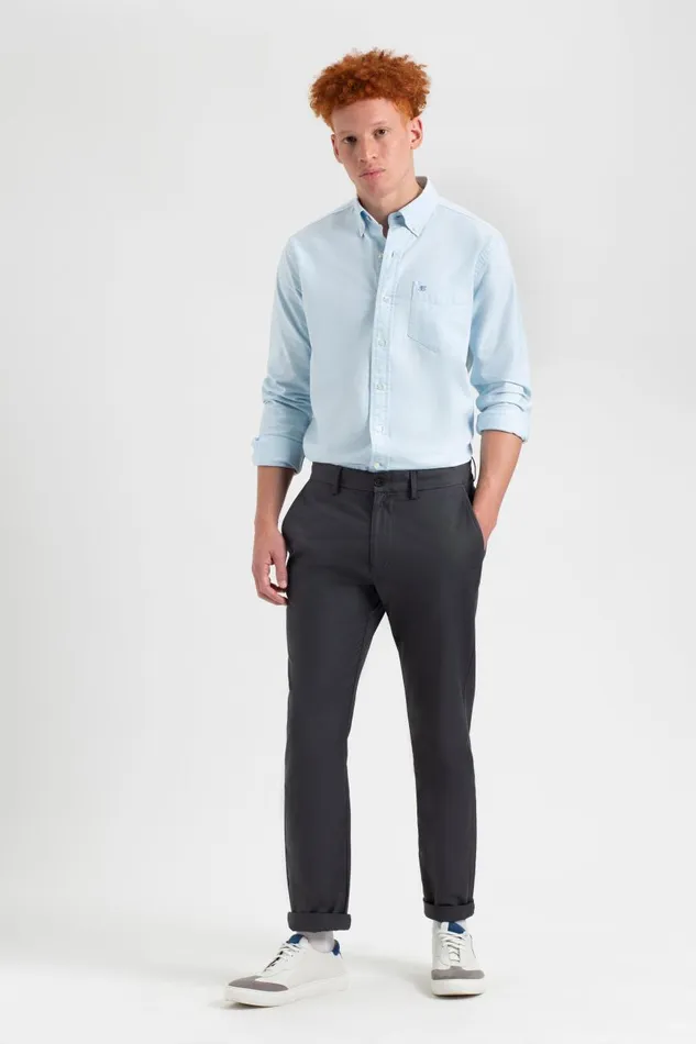 Ben Sherman Pants and Chinos Men Everyday Slim Fit Chino Pant 8211 Charcoal