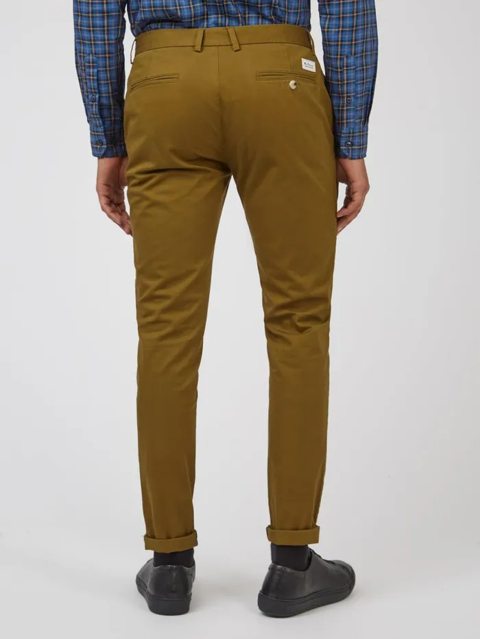 Ben Sherman Pants and Chinos Men Signature Skinny Stretch Chino Pant 8211 Bronze