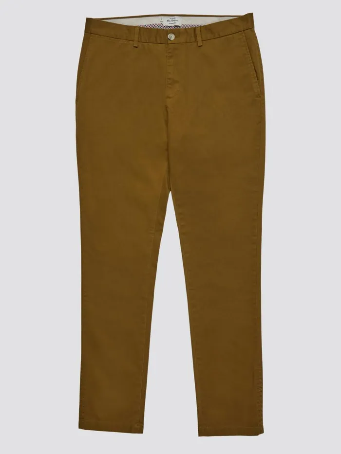 Ben Sherman Pants and Chinos Men Signature Skinny Stretch Chino Pant 8211 Bronze