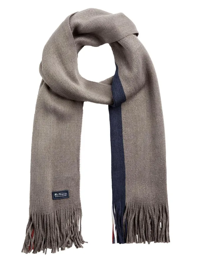Ben Sherman Scarves and Cold Weather Men Rochelle Knit Scarf 8211 Mod Stripe