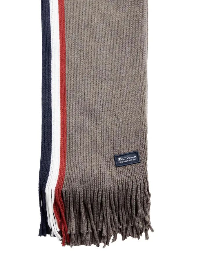 Ben Sherman Scarves and Cold Weather Men Rochelle Knit Scarf 8211 Mod Stripe