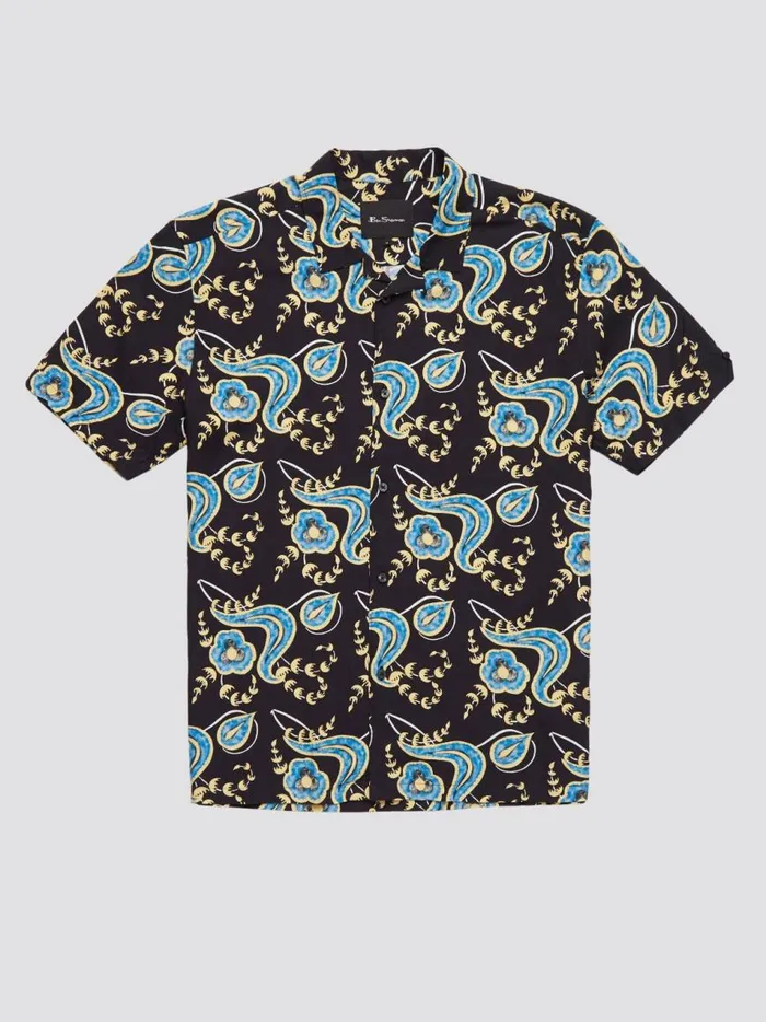 Ben Sherman Short Sleeve Shirts Men B By Floral Print Shirt Ben Sherman Short Sleeve Shirts Men B By Floral Print Shirt