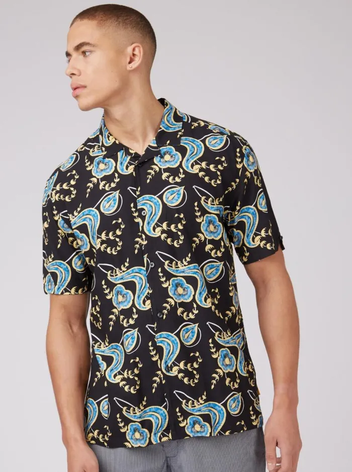 Ben Sherman Short Sleeve Shirts Men B By Floral Print Shirt Ben Sherman Short Sleeve Shirts Men B By Floral Print Shirt