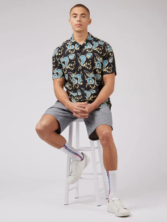 Ben Sherman Short Sleeve Shirts Men B By Floral Print Shirt Ben Sherman Short Sleeve Shirts Men B By Floral Print Shirt