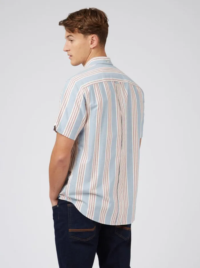Ben Sherman Short Sleeve Shirts Men Ivy Block Stripe ShortSleeve Shirt Ben Sherman Short Sleeve Shirts Men Ivy Block Stripe ShortSleeve Shirt