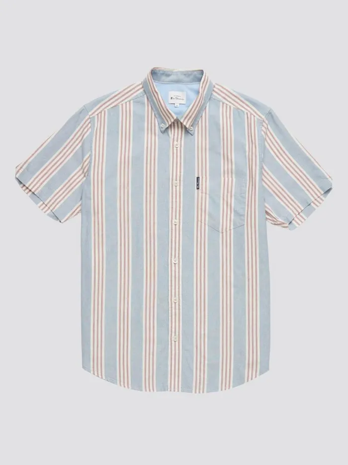 Ben Sherman Short Sleeve Shirts Men Ivy Block Stripe ShortSleeve Shirt Ben Sherman Short Sleeve Shirts Men Ivy Block Stripe ShortSleeve Shirt
