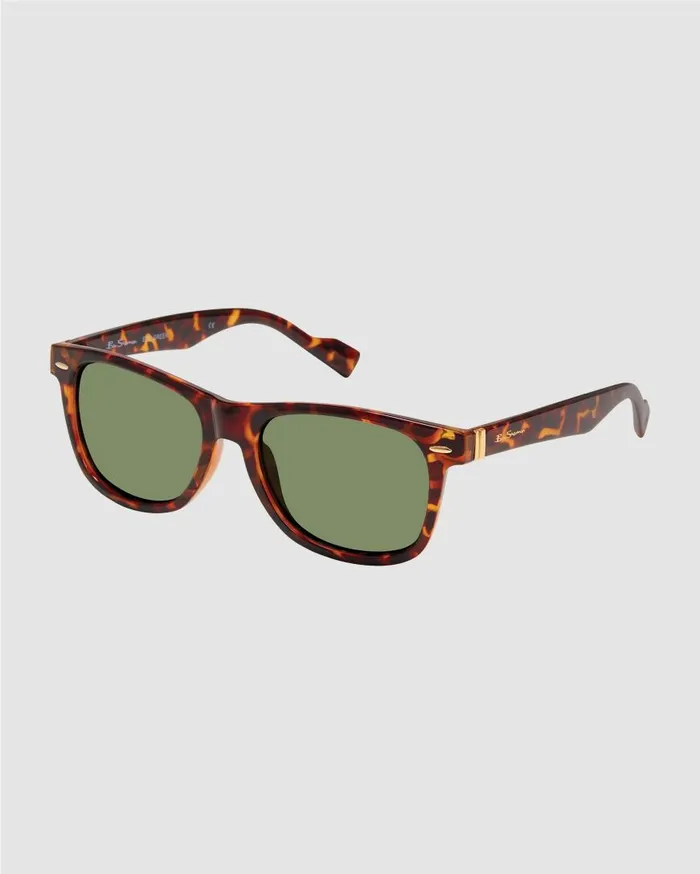 Ben Sherman Sunglasses Men Ethan Polarized EcoGreen Sunglasses 8211 Tortoise