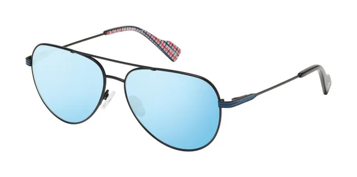 Ben Sherman Sunglasses Men Shaftesbury Polarized Oversized Aviator Eco Sunglasses 8211 BlackBlue