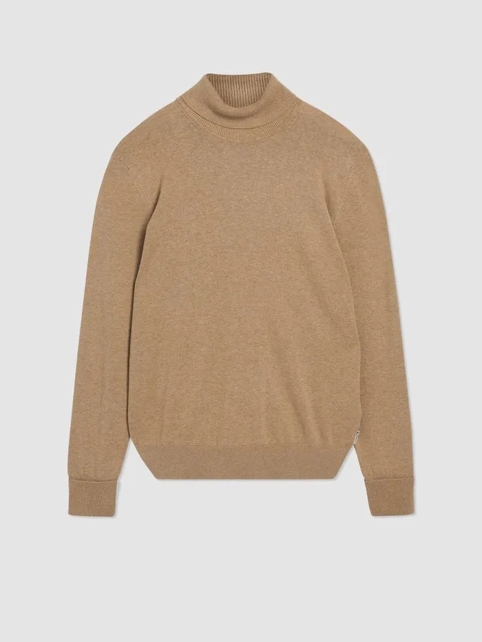 Ben Sherman Sweaters and Knits Men Signature Knit RollNeck Sweater 8211 Sand