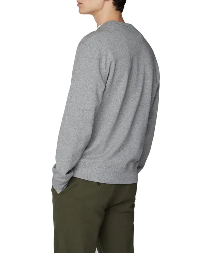 Ben Sherman Sweatshirts and Hoodies Men Crewneck Logo Sweatshirt 8211 Aluminum