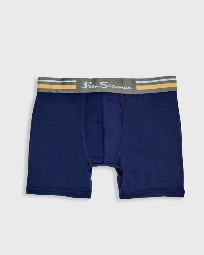 Ben Sherman Underwear Men 4Pack Microfiber Boxer Briefs 8211 NavyGreyBlack