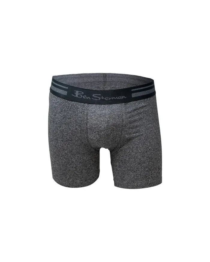 Ben Sherman Underwear Men 4Pack Microfiber Solid NoFly Boxer Briefs 8211 Multi