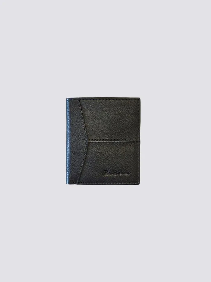 Ben Sherman Wallets and Card Holders Men Coles Leather Micro Wallet 8211 Black
