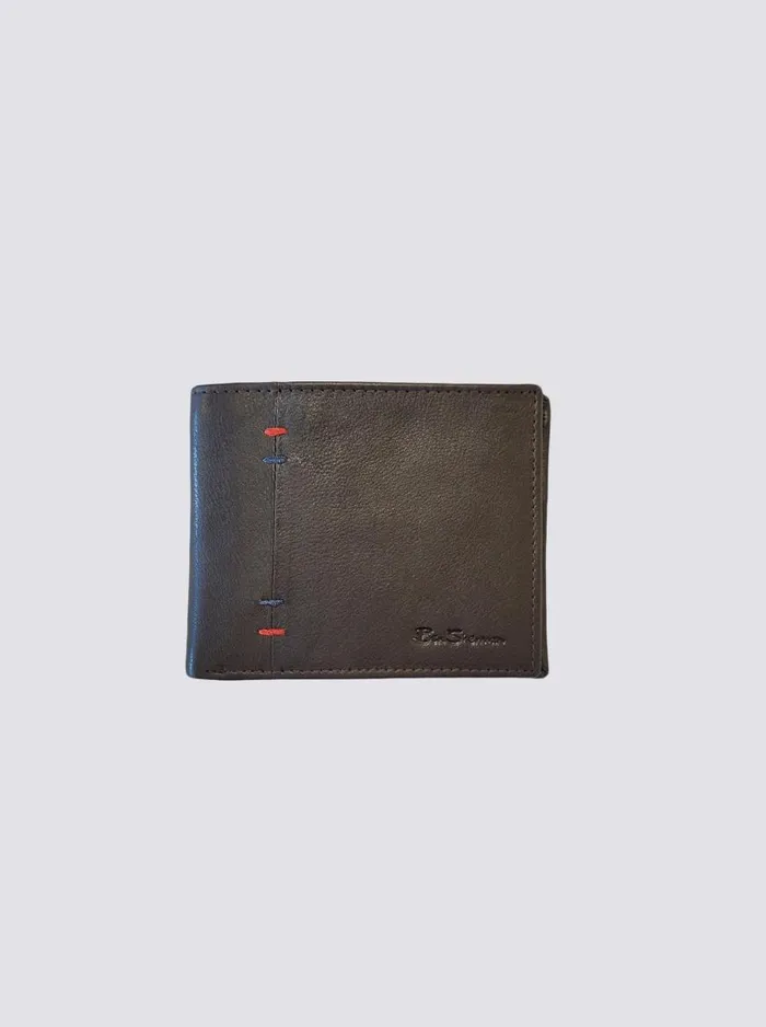 Ben Sherman Wallets and Card Holders Men Irvine Bill Fold Leather Wallet 8211 Brown
